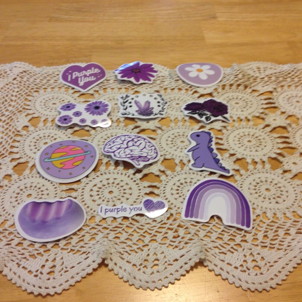 Purple Lovers Locker, scrapbook, crafts stickers
